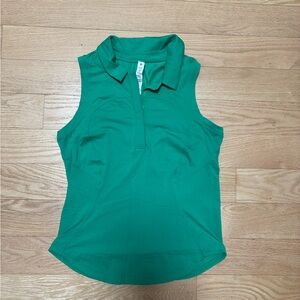 lululemon athletica Sleeveless Polo Tank Top in Emerald